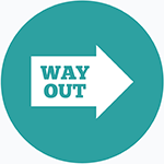 Icon with arrow that says