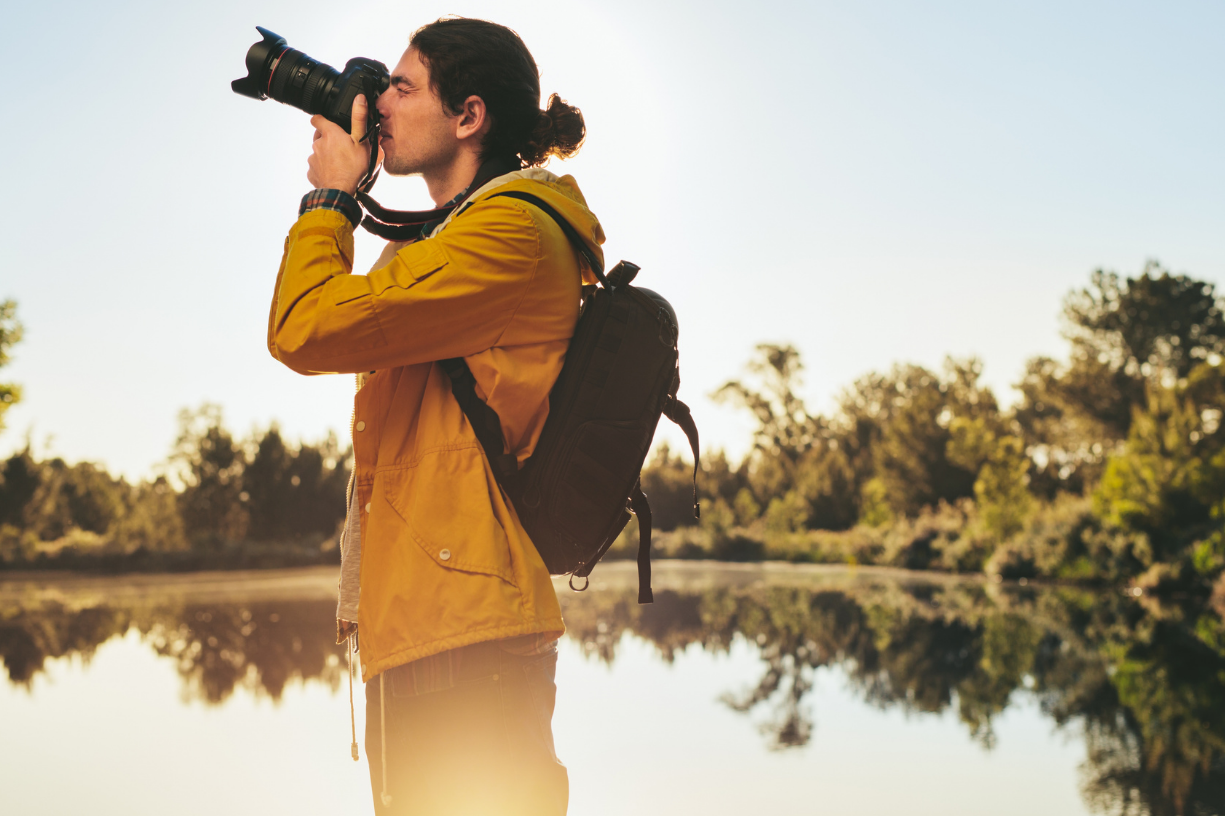 Man taking a photo