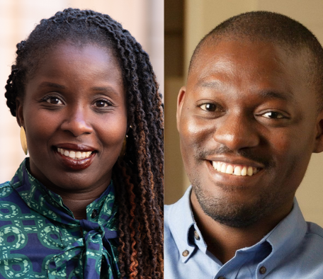 Headshots of a man and woman