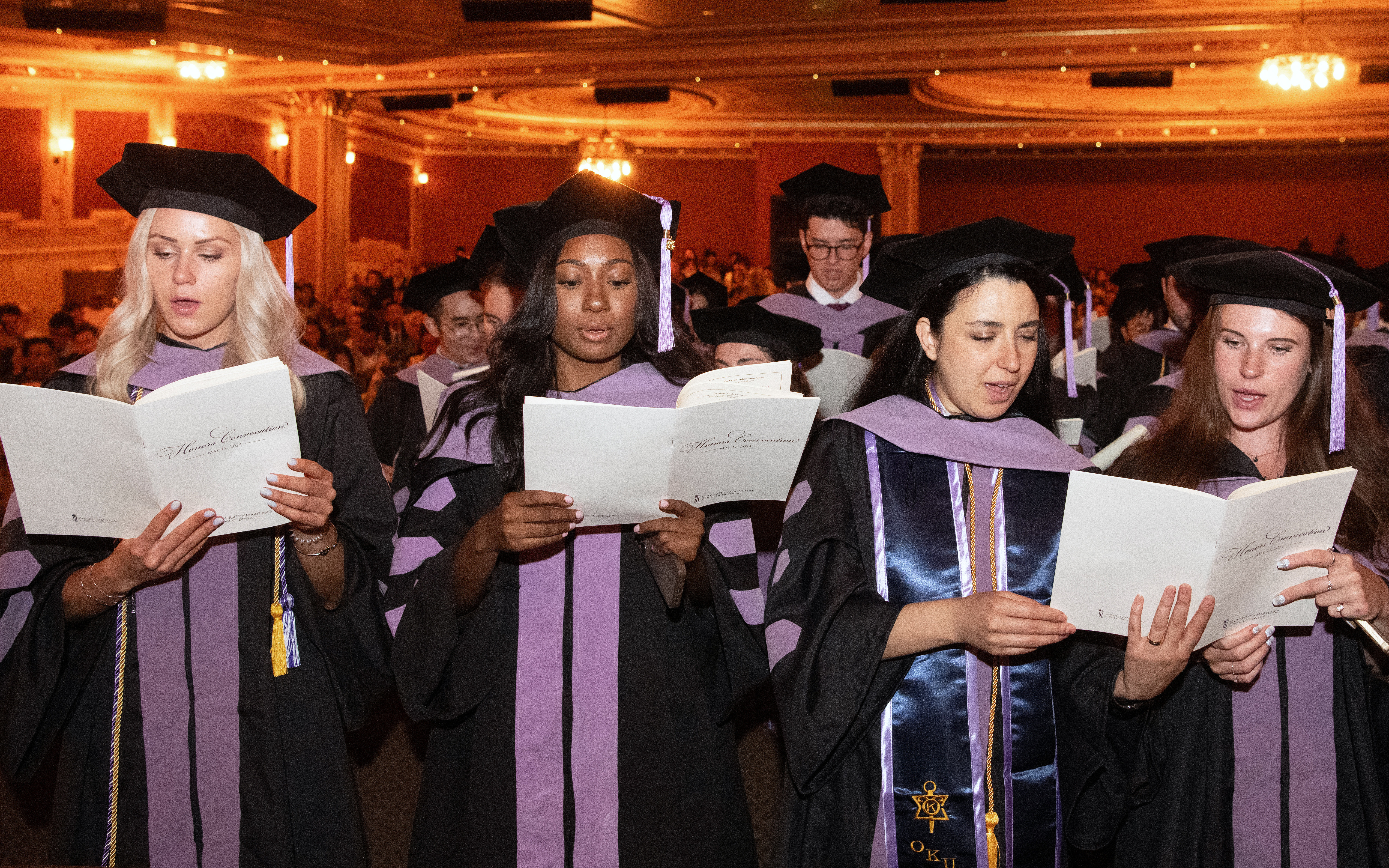 School of Dentistry graduates read the Convocation Oath.